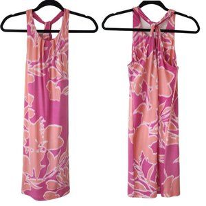 Tori Richard Pink and Orange Floral Dress